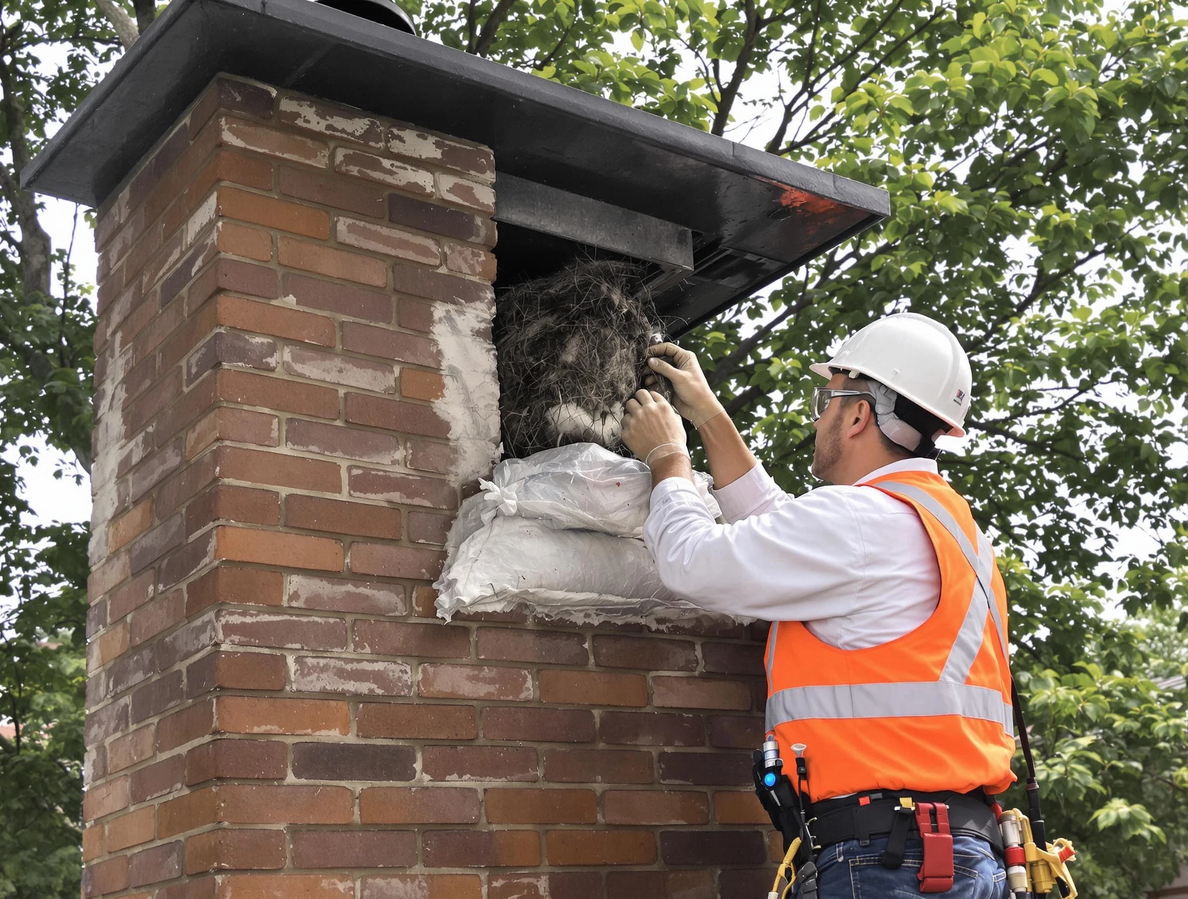 Humane removal of debris and animals by Millburn Chimney Sweep in Millburn, NJ