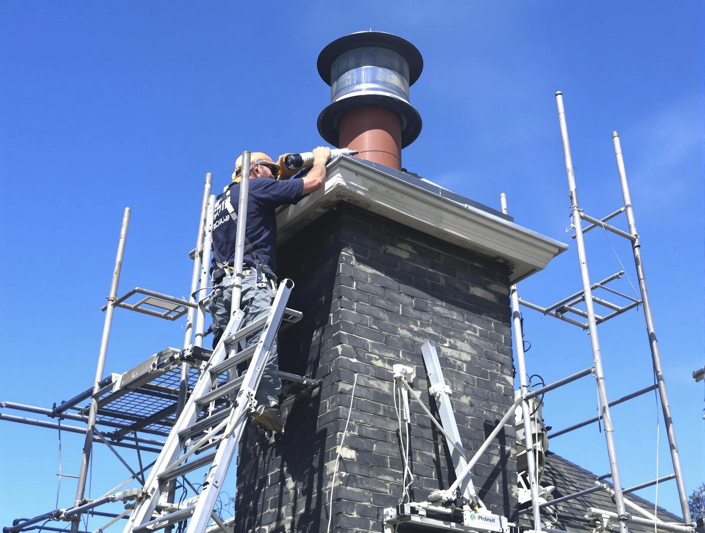 Sturdy chimney crown finished by Millburn Chimney Sweep in Millburn, NJ