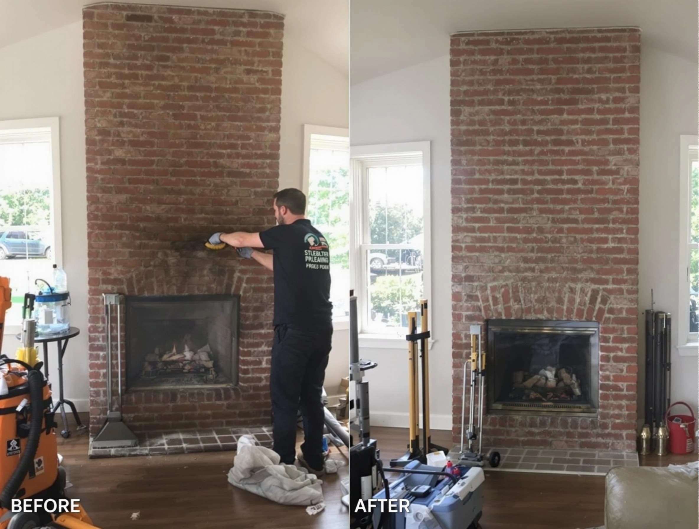 Finished chimney sweeping service by Millburn Chimney Sweep in Millburn, NJ