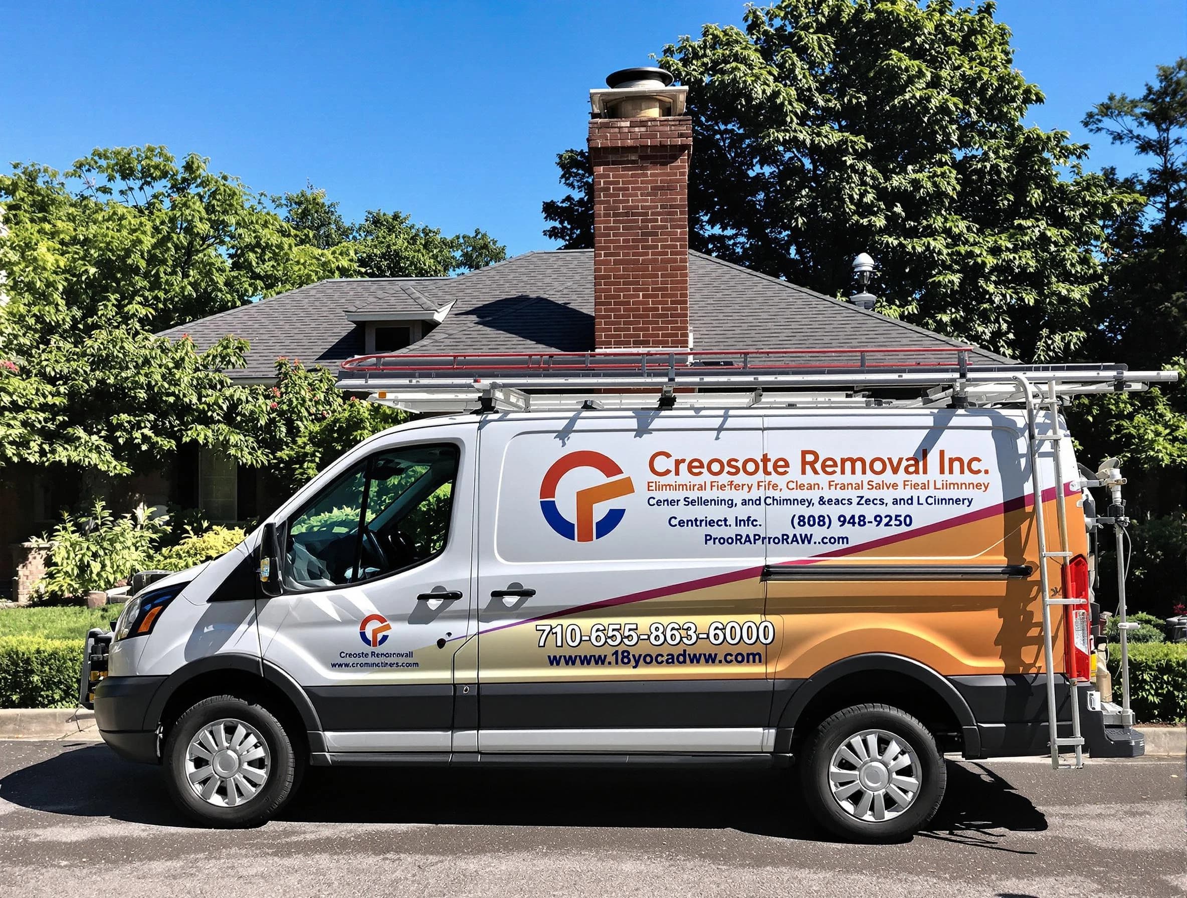 Millburn Chimney Sweep technician removing creosote safely in Millburn, NJ