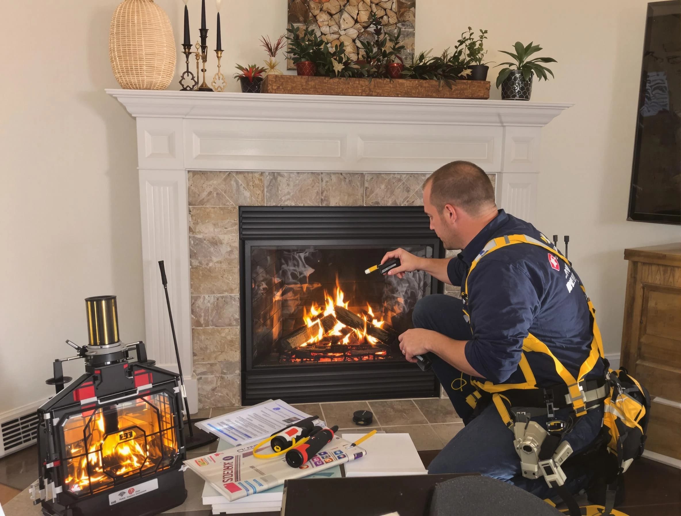 Safety-focused fireplace inspection by Millburn Chimney Sweep in Millburn, NJ