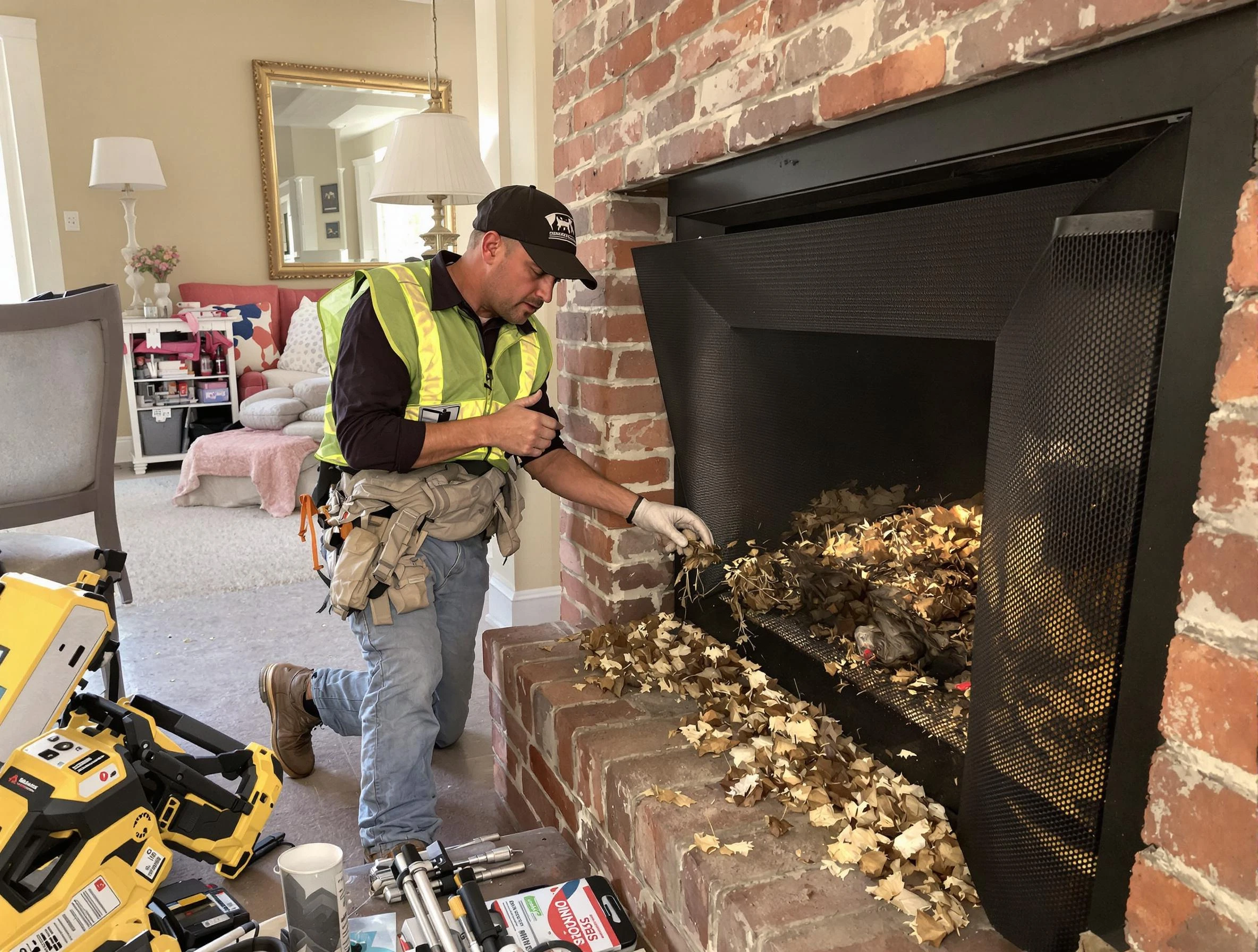 Safe screening installation by Millburn Chimney Sweep in Millburn, NJ